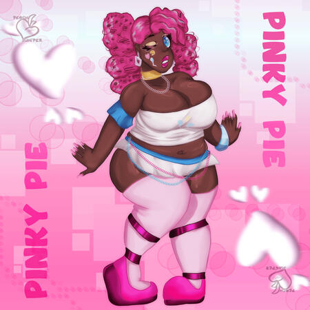 Pinky pie as a human in my style